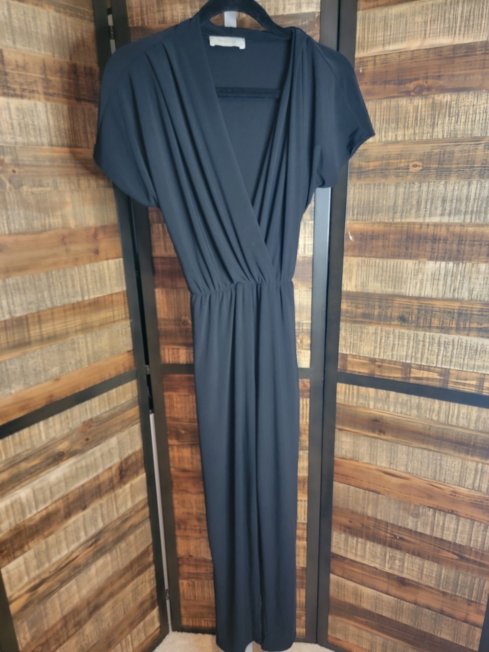 Privileged Black Wrap Jumpsuit